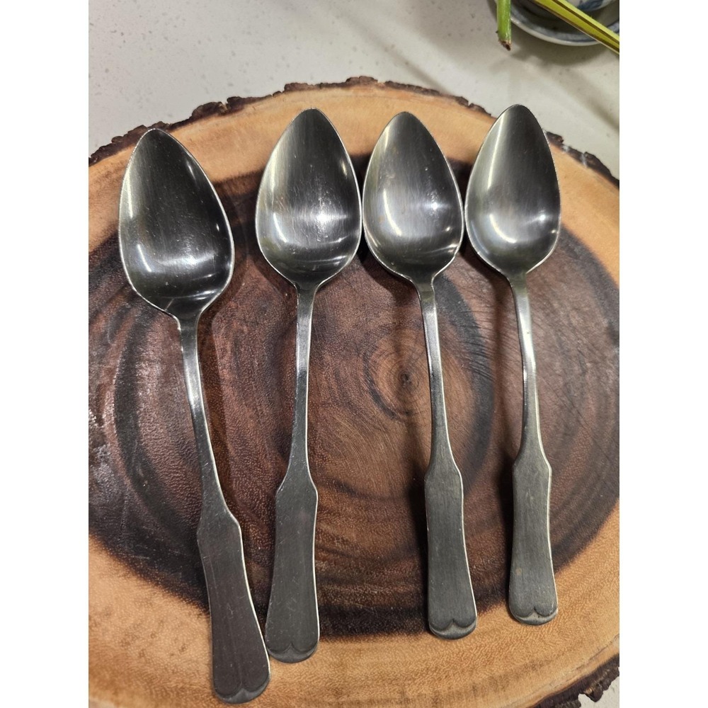 Lot Of 4 Lifetime Cutlery LCU 64 Table Spoons Stainless Vintage - Picture 6 of 14